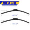 Picture of 2 wipers Replacement for 2002-2008 A4 S4 RS4 A6 S6 Allroad, Windshield Wiper Blades Original Equipment Replacement - 22"/22" (Set of 2)