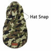 Picture of Vecomfy Fleece Lining Extra Warm Dog Hoodie in Winter,Small Dog Jacket Puppy Coats with Hooded,Green Camo XS