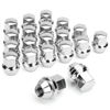 Picture of Dynofit M14×1.5 OEM Lug Nuts Fit Do-dge Bui-ck Cadi-llac Chry-sler 20× Sliver Nuts Hex 22mm(7/8')' Height 1.5'' Conical Cone Bulge Seat