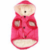 Picture of Vecomfy Fleece Lining Extra Warm Dog Hoodie in Winter,Small Dog Jacket Puppy Coats with Hooded Pink S