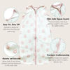 Picture of Cute Castle Baby Sleep Sack 18-24 Months - Lightweight 100% Cotton 2-Way Zipper TOG 0.5 Infant Wearable Blanket, Newborn Essentials Toddler Sleep Clothes, 3 Pack(Pink, Bear, Bear Claw)