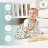 Picture of Cute Castle Baby Sleep Sack 12-18 Months - Lightweight 100% Cotton 2-Way Zipper TOG 0.5 Infant Wearable Blanket, Newborn Essentials Toddler Sleep Clothes, 3 Pack(Honey, Dinosaurs, Letters)