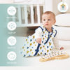 Picture of Cute Castle Baby Sleep Sack 12-18 Months - Lightweight 100% Cotton 2-Way Zipper TOG 0.5 Infant Wearable Blanket, Newborn Essentials Toddler Sleep Clothes, 3 Pack(Blue, Balloons, Animals)