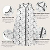 Picture of Cute Castle Baby Sleep Sack 18-24 Months - Lightweight 100% Cotton 2-Way Zipper TOG 0.5 Infant Wearable Blanket, Newborn Essentials Toddler Sleep Clothes, 3 Pack(Dark gray, Light gray, Bear)