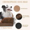 Picture of Cooling Dog Bed Memory Foam, Jumbo Dog Bed for Extra Large Dogs, Orthopedic Jumbo Breed Dog Bed, Waterproof Dog Bed with Bolster & Removable Cover(Jumbo,Khaki Brown)