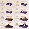 Picture of EHEYCIGA Orthopedic Dog Bed for Small Dogs, Waterproof Memory Foam Small Dog Beds with Sides, Non-Slip Bottom and Egg-Crate Foam Medium Dog Couch Bed with Washable Removable Cover, Purple