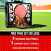 Picture of JP WinLook Ping Pong Paddles Sets of 4 - Portable Table Tennis Paddle Set with Ping Pong Paddles Professional Case & Ping Pong Balls - Premium Table Tennis Racket Player Set for Indoor & Outdoor Games
