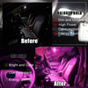 Picture of YOGEIER Car LED Bulb, Pink, 24 Sets, Compatible with All Vehicles, Wide Range of Applications, Easy Installation