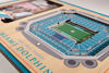 Picture of YouTheFan NFL Miami Dolphins 3D StadiumViews Picture Frame