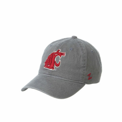 Picture of NCAA Washington State Cougars Mens Adjustable Scholarship Hat Charcoal, Washington State Cougars Charcoal, Adjustable, One size