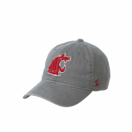 Picture of NCAA Washington State Cougars Mens Adjustable Scholarship Hat Charcoal, Washington State Cougars Charcoal, Adjustable, One size