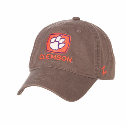 Picture of NCAA Clemson Tigers Mens Adjustable Scholarship Hat Charcoal, Clemson Tigers Charcoal, Adjustable, One size