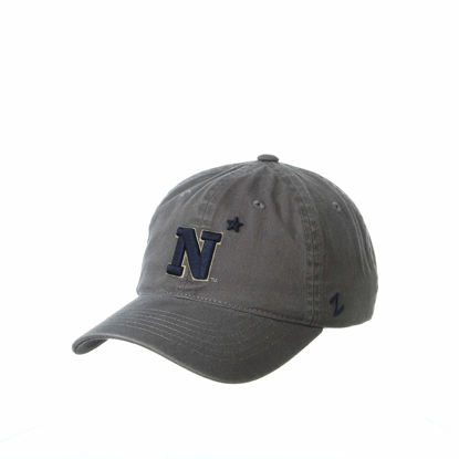 Picture of NCAA Navy Mens Adjustable Scholarship Hat Charcoal, Navy Charcoal, Adjustable, One size