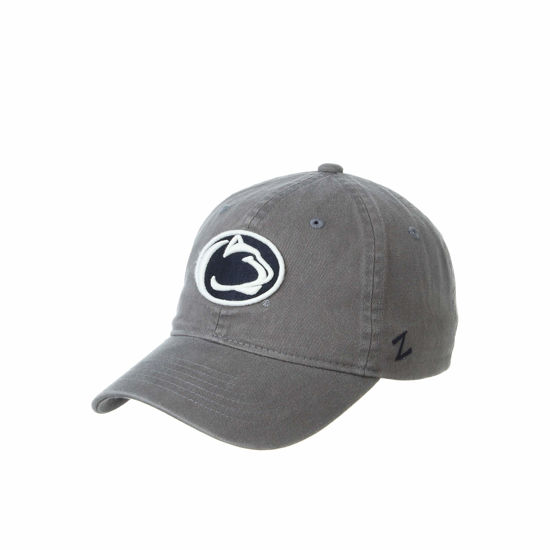 Picture of NCAA Penn State Nittany Lions Mens Adjustable Scholarship Hat Charcoal, Penn State Nittany Lions Charcoal, Adjustable, One size