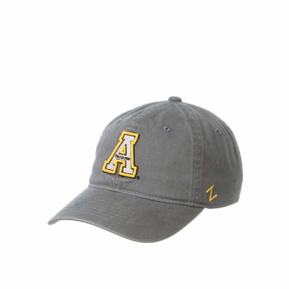 Picture of NCAA Appalachian State Mountaineers Mens Adjustable Scholarship Hat Charcoal, Appalachian State Mountaineers Charcoal, Adjustable, One size