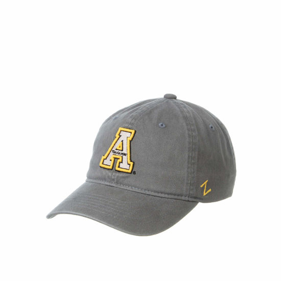 Picture of NCAA Appalachian State Mountaineers Mens Adjustable Scholarship Hat Charcoal, Appalachian State Mountaineers Charcoal, Adjustable, One size