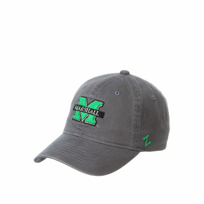 Picture of NCAA Marshall Thundering Herd Mens Adjustable Scholarship Hat Charcoal, Marshall Thundering Herd Charcoal, Adjustable, One size