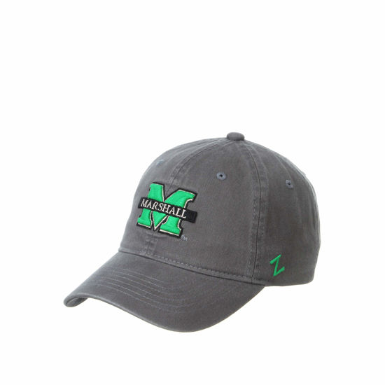 Picture of NCAA Marshall Thundering Herd Mens Adjustable Scholarship Hat Charcoal, Marshall Thundering Herd Charcoal, Adjustable, One size
