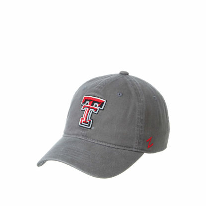 Picture of NCAA Texas Tech Red Raiders Mens Adjustable Scholarship Hat Charcoal, Texas Tech Red Raiders Charcoal, Adjustable, One size