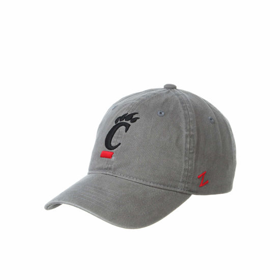 Picture of NCAA Cincinnati Bearcats Mens Adjustable Scholarship Hat Charcoal, Cincinnati Bearcats Charcoal, Adjustable, One size