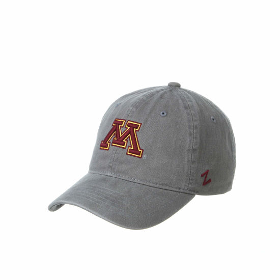 Picture of NCAA Minnesota Golden Gophers Mens Adjustable Scholarship Hat Charcoal, Minnesota Golden Gophers Charcoal, Adjustable, One size