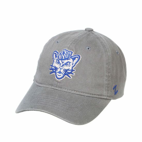 Picture of NCAA BYU Cougars Mens Adjustable Scholarship Hat Charcoal, Byu Cougars Charcoal, Adjustable, One size