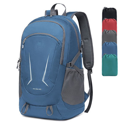 Picture of MIYCOO Ultra Lightweight Packable Backpack for Travel Camping, 45L Hiking Backpack Waterproof Foldable Daypack for Men Women Blue