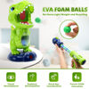 Picture of EagleStone Movable Dinosaur Shooting Toys for Kids,Electronic Target Shooting Games with 2 Pump Gun,48 Balls Party Favor Toys with Score Record, LED & Sound, Dino Toys Gift for Boys and Girls