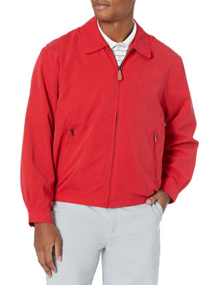 Picture of LONDON FOG mens Auburn Zip-front Golf (Regular & Big-tall Sizes) Cotton Lightweight Jacket, True Red, 4X-Large Tall US