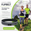 Picture of FlipBelt Reflective Running Belt, Black, Medium