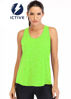 Picture of ICTIVE Workout Tops for Women Loose fit Racerback Tank Tops for Women Mesh Backless Muscle Tank Running Tank Tops Workout Tank Tops for Women Yoga Tops Athletic Exercise Gym Tops Neon Green XL