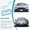 Picture of QUANQIUFEI 2 Pack Bling License Plate Frames, Sparkly Rhinestone Diamond Car License Plate Cover for Women, Stainless Steel Car Accessories with Glitter Crystal Caps (Blue Zircon)