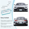 Picture of QUANQIUFEI 2 Pack Bling License Plate Frames, Sparkly Rhinestone Diamond Car License Plate Cover for Women, Stainless Steel Car Accessories with Glitter Crystal Caps (Aqua Bohemica)