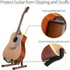 Picture of SNIGJAT Guitar Stand Walnut, Sturdy Acoustic Guitar Stand, Adjustable Electric Guitar Stand, Guitar Display Stand Guitar Floor Stand with Foam Padded, Folding Guitar Stand for Bass Cello Ukulele
