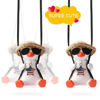 Picture of Rear View Mirror Hanging Accessories Cute Swinging Duck Car Truck Hanging Stuff for Men Women Teens Rearview Mirror Charms Vehicle Essentials Interior Accessories Funny White Elephant Gifts for Adults