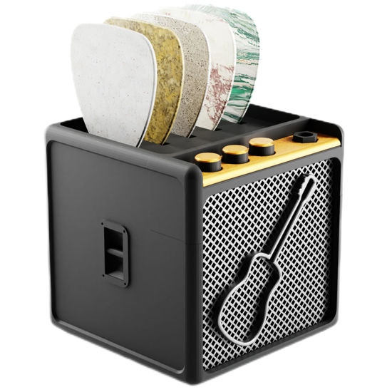Picture of HOTCAN Guitar Pick Display Holder - Stylish Organizer for Music Enthusiasts and Musicians (Black)