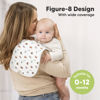 Picture of Organic Burp Cloths for Baby Boys and Girls - 5-Pack Super Absorbent Burping Cloth, Burp Clothes, Soft & Plush, Newborn Milk Spit Up Rags, Burpy Cloth Bib for Unisex, Burping Rags (Pets & Paws)