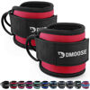 Picture of DMoose glute kickback ankle strap - One Size Fit with Premium Padding, pink ankle straps, Ankle Cable Straps for Workout, Booty Workouts, Leg Extension, Hip Abductors