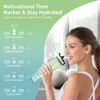 Picture of QLUR Water Bottle with Straw, 27oz Motivational Water Bottles with Time Marker to Drink, Tritan BPA Free, 800ml Sports Water Bottle with Carry Strap LeakProof for School Fitness Outdoor (1Pack)
