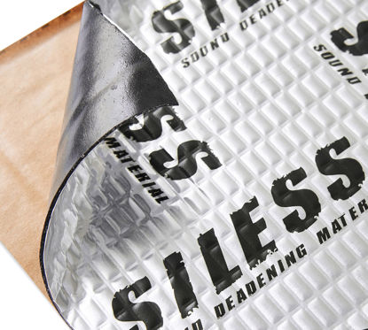 Picture of Siless 80 mil (2mm) Car Sound Deadening mat - Butyl Automotive Sound Deadener - Noise Insulation and Vibration Dampening Material 10 sqft (0.95 sqm)