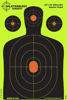 Picture of Splatterburst Targets - 12 x18 inch - Silhouette Splatter Target - Easily See Your Shots Burst Bright Fluorescent Yellow Upon Impact - Made in USA (10 Pack)