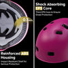 Picture of OutdoorMaster Skateboard Cycling Helmet - Two Removable Liners Ventilation Multi-Sport Scooter Roller Skate Inline Skating Rollerblading for Kids, Youth & Adults - XL - Pink