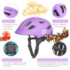 Picture of XJD Toddler Helmet Kids Bike Helmet Baby Multi-Sport Adjustable Skateboard Helmet for Kids Boys Girls Infant Helmet Lightweight for Age 1 and Older (Light Purple, X-Small: 18.11"-20.08" / 46-51 cm)