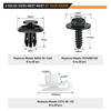 Picture of GOOACC 60Pcs Fender Liner Bumper Cover Splash Shield Hex Head Screw with Nylon U Nuts Push Bumper Fastener Rivet Clips for Fastening Front on Mazda 2, 5, 6, CX-5, CX-7 & CX-9 2014 - 2010