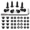 Picture of GOOACC 8 Sets Anti-Theft Stainless Steel License Plate Screw Kit with Anti-Rust Stainless Steel Mounting Hardware and Nylon Fastener Nuts for Securing License Plates Frames on Cars, Trucks, SUVs