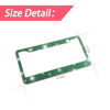 Picture of YALOK Bling Car License Plate Frame, Sparkly Rhinestone Stainless Steel License Plate Cover/Holder, Universal for Most Cars, SUVs, Vehicles with Screw Set, Auto Accessories for Women (Dark Green)