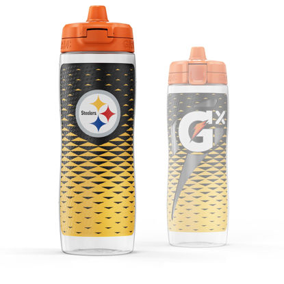 Picture of Gatorade Gx NFL Non-Slip Squeeze Bottles, 30 fl oz, Gx Hydration System