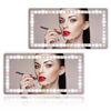 Picture of Car Sun Visor Vanity Mirror, 2 Pcs Rechargeable Makeup Mirror with 3 Light Modes & 60 LEDs - Dimmable Clip-on Rear View Sun-Shading Cosmetic Mirror, Universal for Car SUV Truck