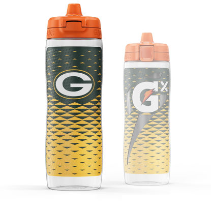 Picture of Gatorade Gx NFL Non-Slip Squeeze Bottles, 30 fl oz, Gx Hydration System