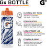 Picture of Gatorade Gx NFL Non-Slip Squeeze Bottles, 30 fl oz, Gx Hydration System